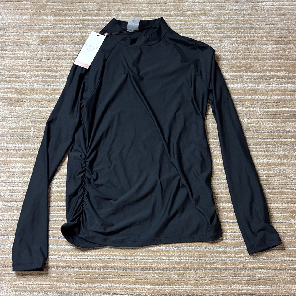 CALIA by Carrie Underwood Black swim collection rash guard 

size Medium
